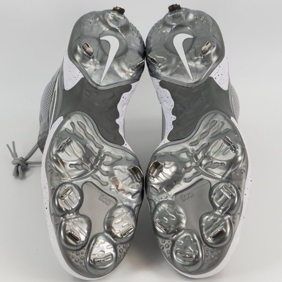 Nike Alpha Huarache Elite 3 Mid 'Light Smoke Grey' CZ6542-011 size 15 - Picture 8 of 8